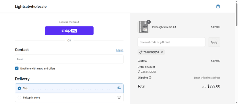 25% Off on Stringers at Lights at Wholesale - Use the code at checkout